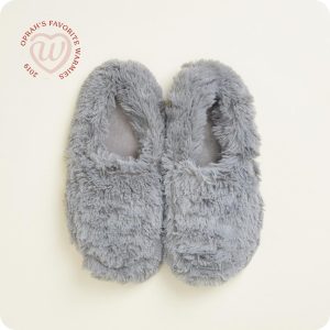 Curly Gray Slippers Warmies®