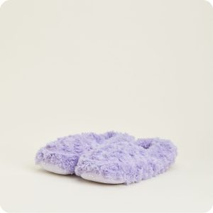 Curly Purple Slippers Warmies®