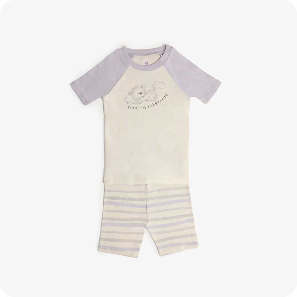 Marshmallow Bear Shorties Pajamas